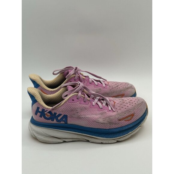Hoka One One Womens Clifton 9 1127896  Pink Running Shoes Sneakers 7.5 - Picture 1 of 10